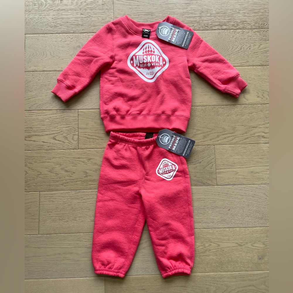 BNWT Muskoka Bear Wear track suit.